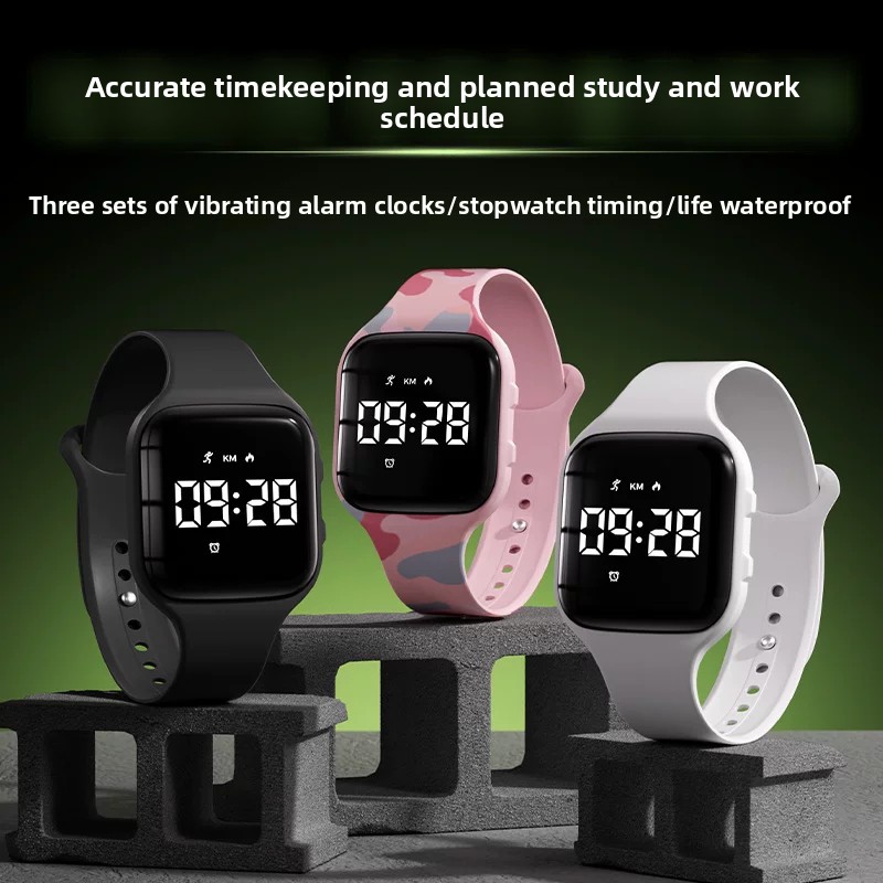 Kids LED Digital Silent Vibrat - Running Watch 评论和价格