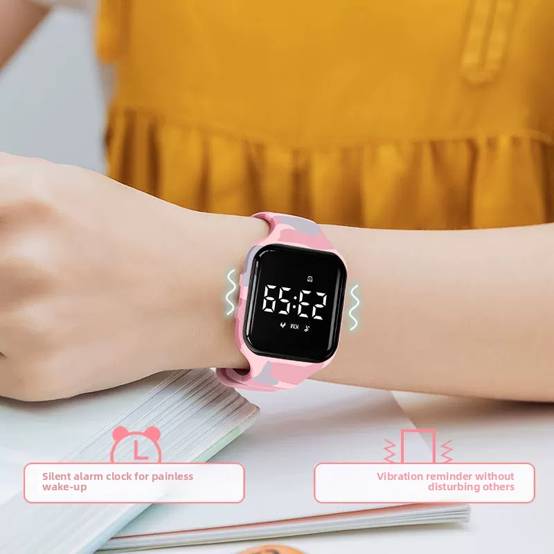 Kids LED Digital Silent Vibrat - Running Watch 评论和价格