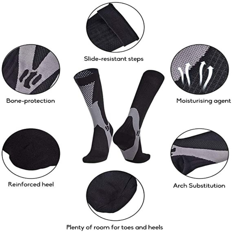 3 Pairs/Pack Compression Socks - Sports Socks 评论和价格