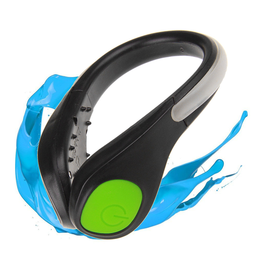 1Pcs LED Shoe Clip Green Light - Running Visibility Gear 评论和价格