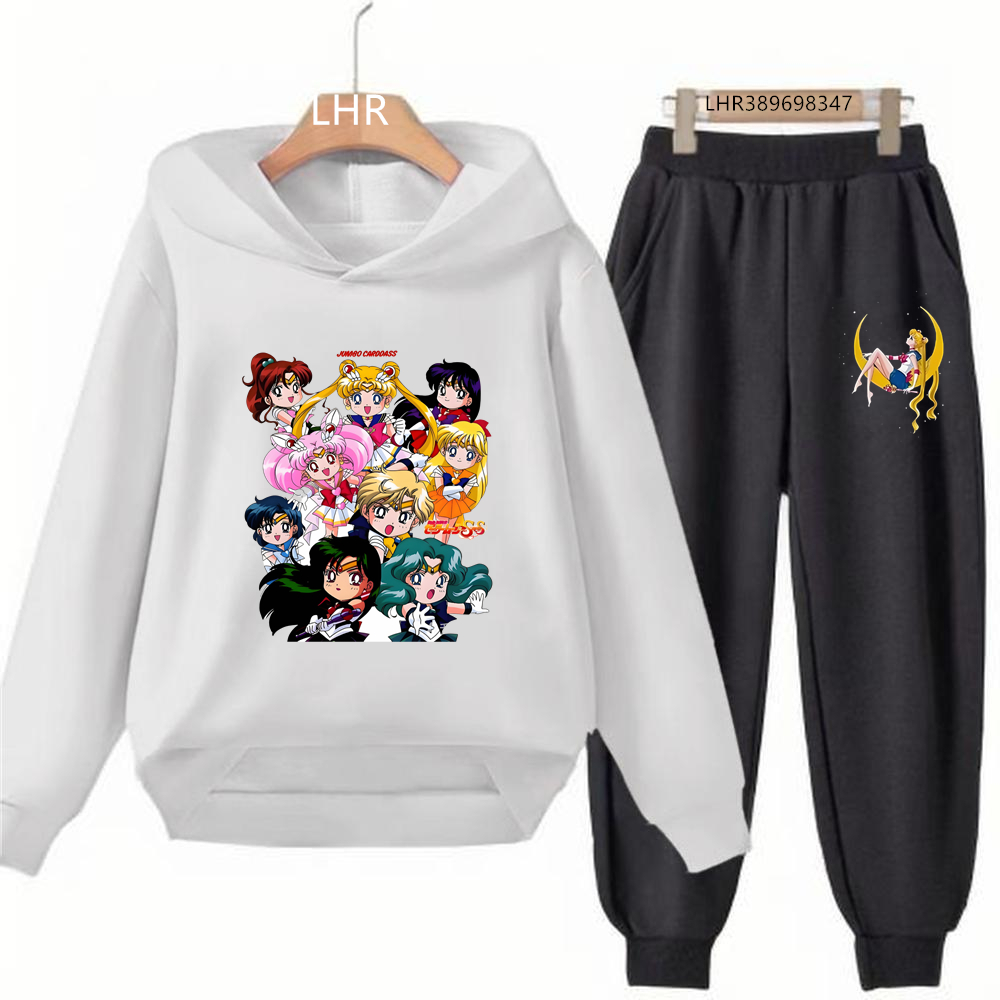 Autumn Hoodie Sailor Moon Prin - Running Gear Kids 评论和价格