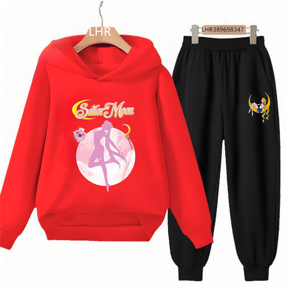 Autumn Hoodie Sailor Moon Prin - Running Gear Kids 评论和价格