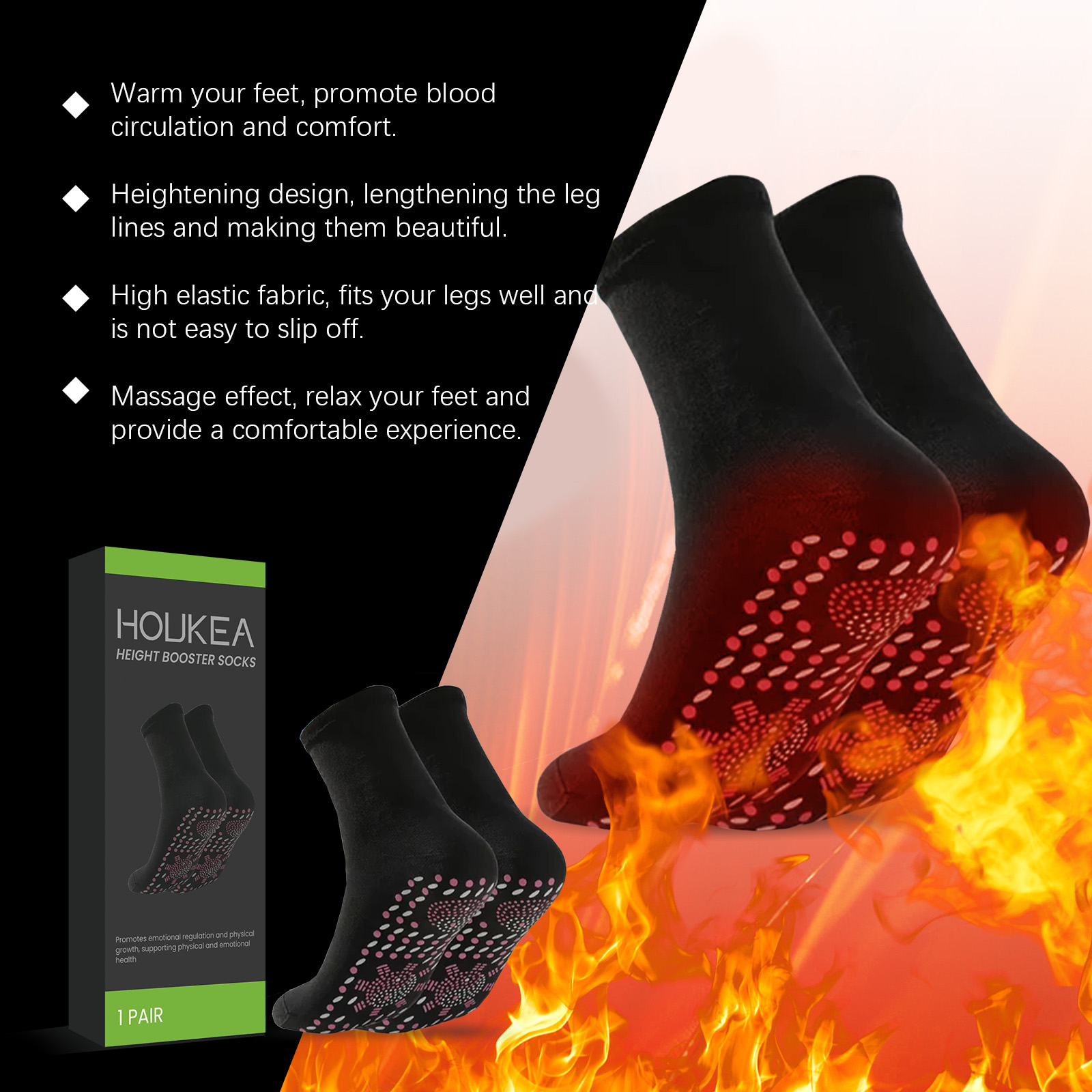 Self-Heating Foot Socks, Skin- - Sports Socks 评论和价格