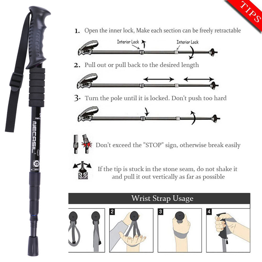 2pcs/lot Trekking Poles Hike W - Trekking Pole Carbon 评论和价格