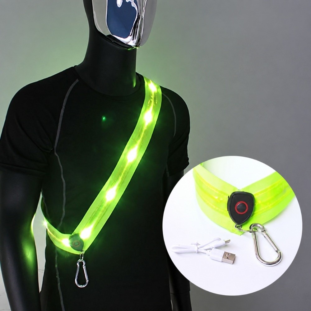 USB Rechargeable Reflective Ru - Running Visibility Gear 评论和价格