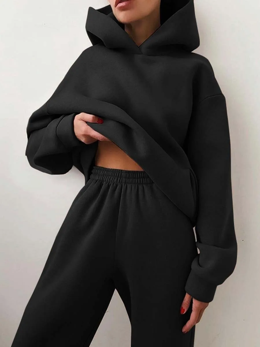 Autumn Winter Women 2 Piece Ou - Joggers Pants 评论和价格