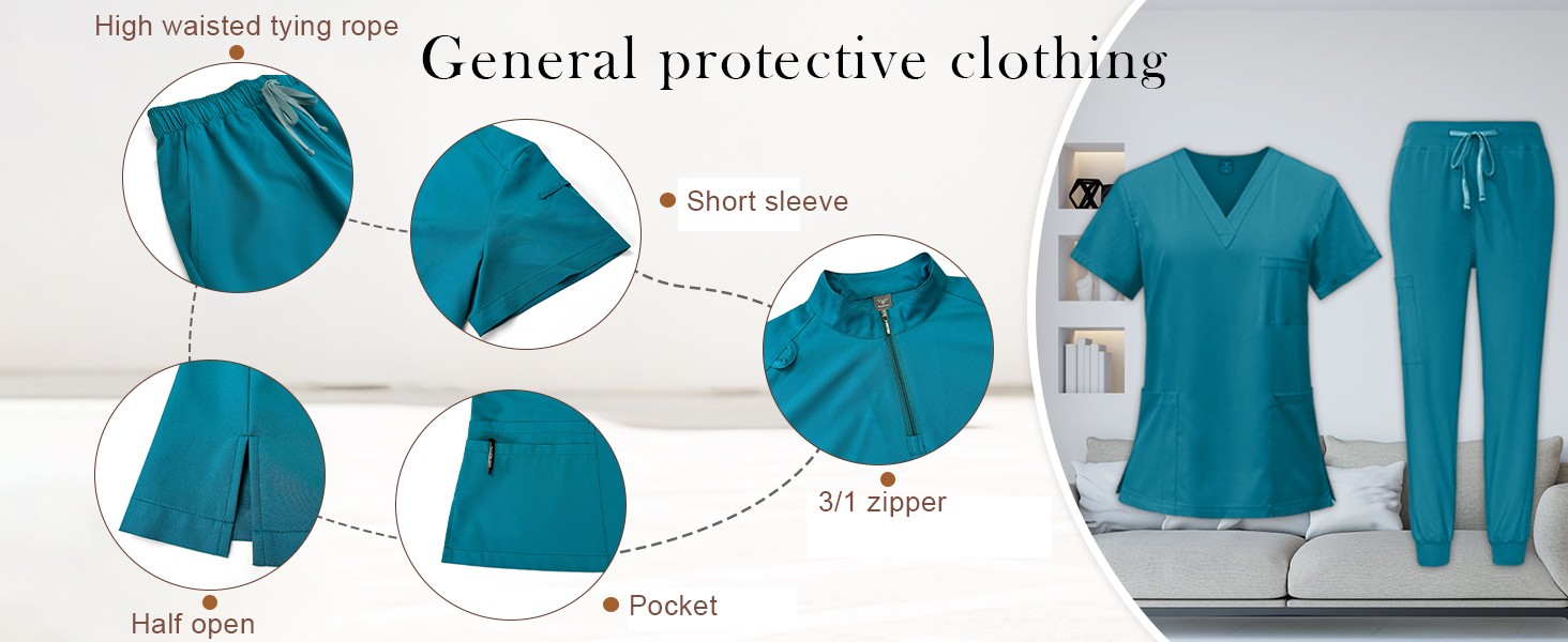 Comfortable Scrubs Uniform Med - Joggers Pants 评论和价格