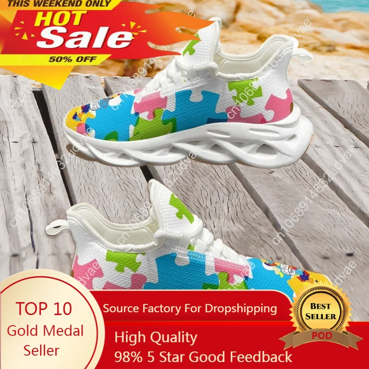Autism Awareness Sports Runnin - Running Shoes Men 评论和价格