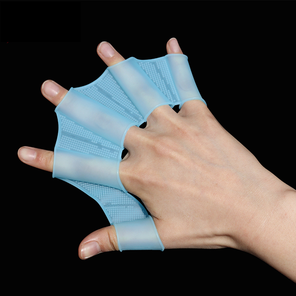 Silicone Swim Fins Hand Paddle - Running Gear Kids 评论和价格