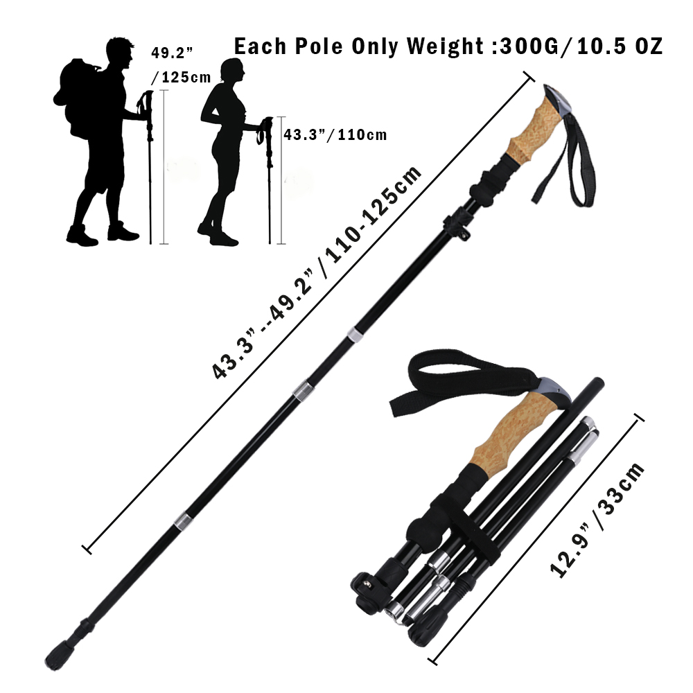 Ultra-Strong Trekking Hiking P - Trekking Pole Carbon 评论和价格