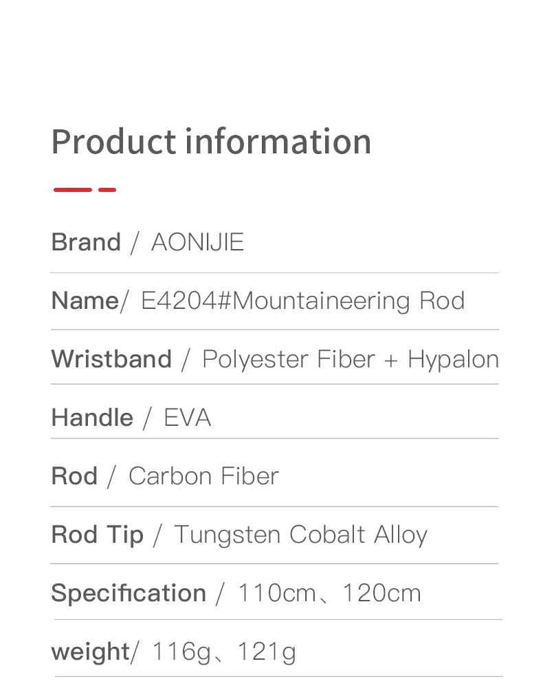AONIJIE E4204 Carbon Fiber Tre - Trekking Pole Carbon 评论和价格