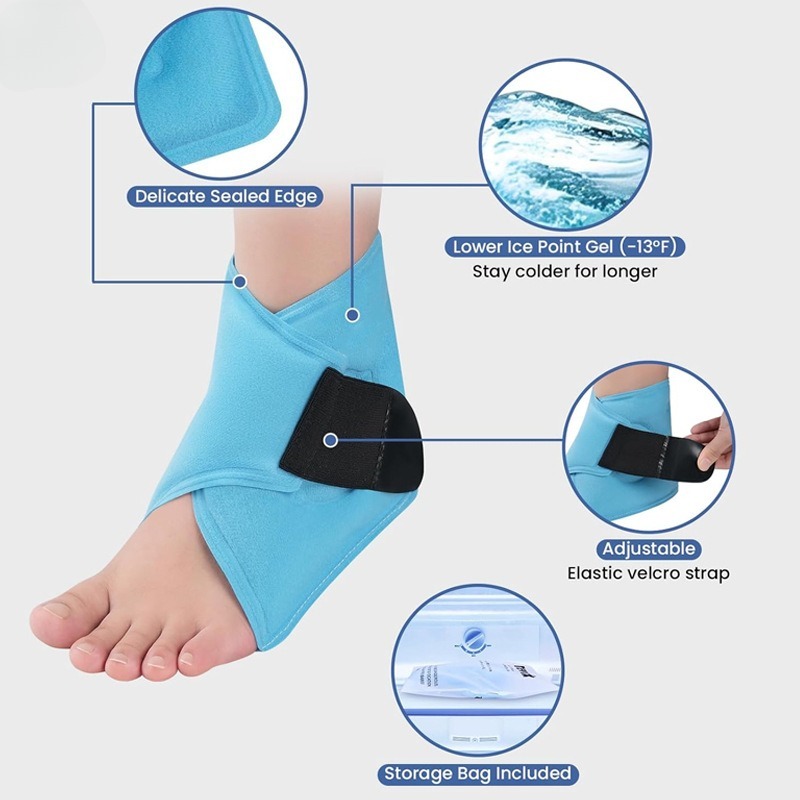 Soft Gel Ankle Ice Pack Hot Co - Ankle Brace 评论和价格