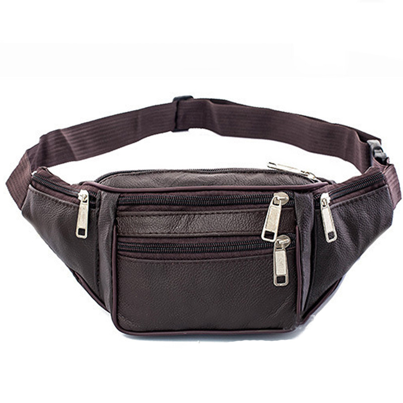 Leather Men Waist Chest Bag Th - Running Belt 评论和价格