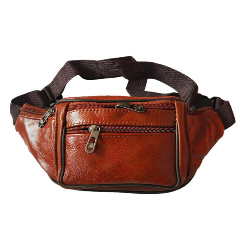 Leather Men Waist Chest Bag Th - Running Belt 评论和价格