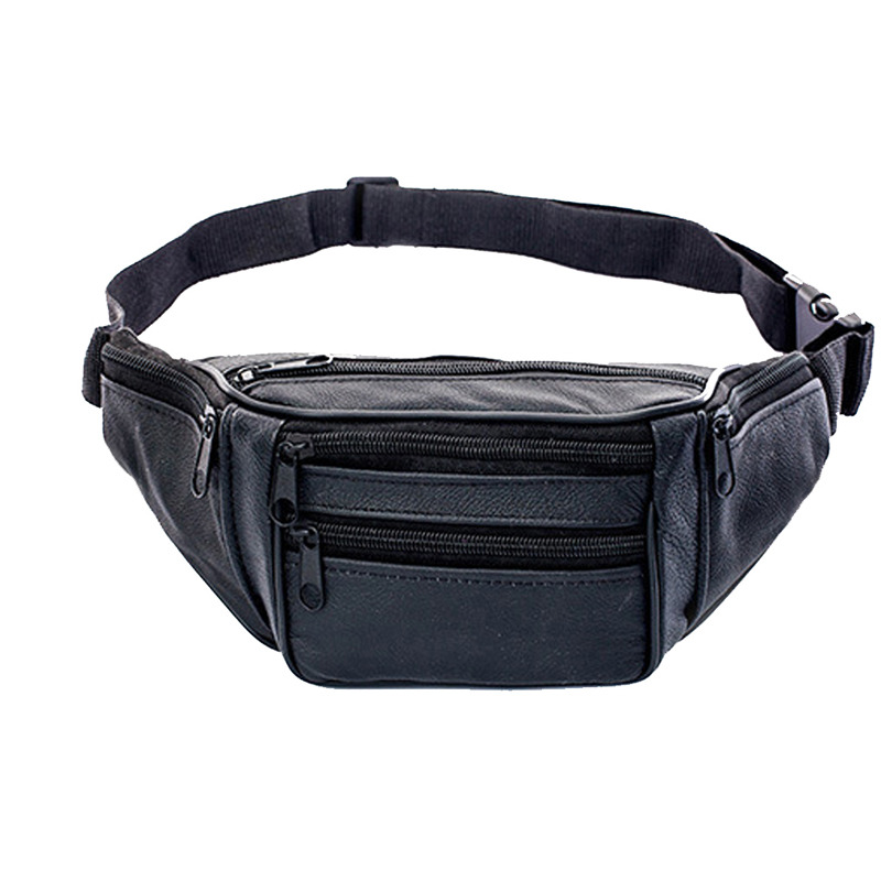 Leather Men Waist Chest Bag Th - Running Belt 评论和价格